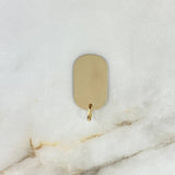 Dije Placa Rectangular Redondeado 2.45gr / 3.3cm / 2.8mm*1.5mm Oro Amarillo
