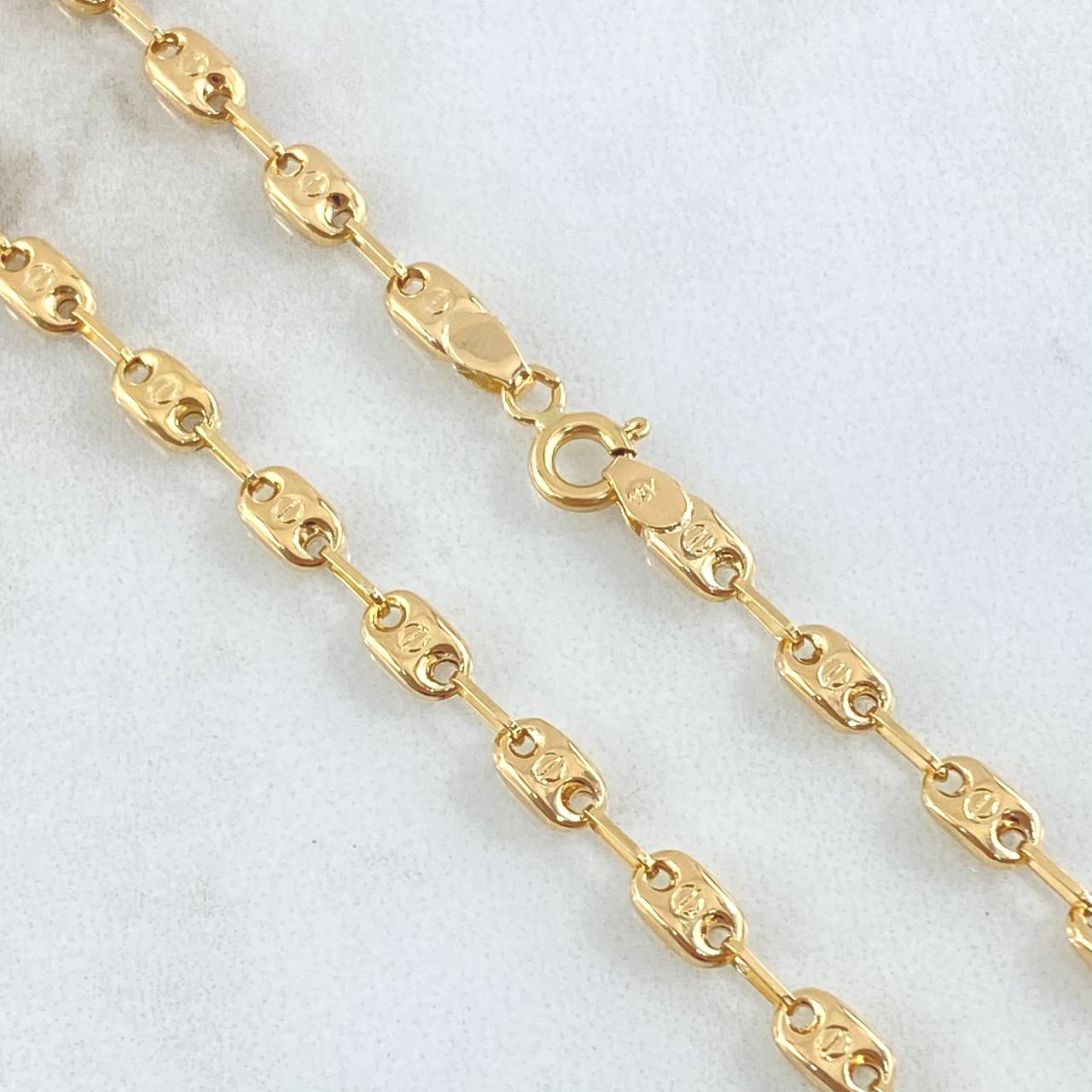 Cadena Rustica Tornillo 7.2gr / 50cm / Oro 18K ©