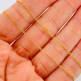 Cadena Figaro 1gr / 44.5cm / 0.8mm Oro Amarillo +1 18K %