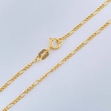 Cadena Figaro 1gr / 44.5cm / 0.8mm Oro Amarillo +1 18K %