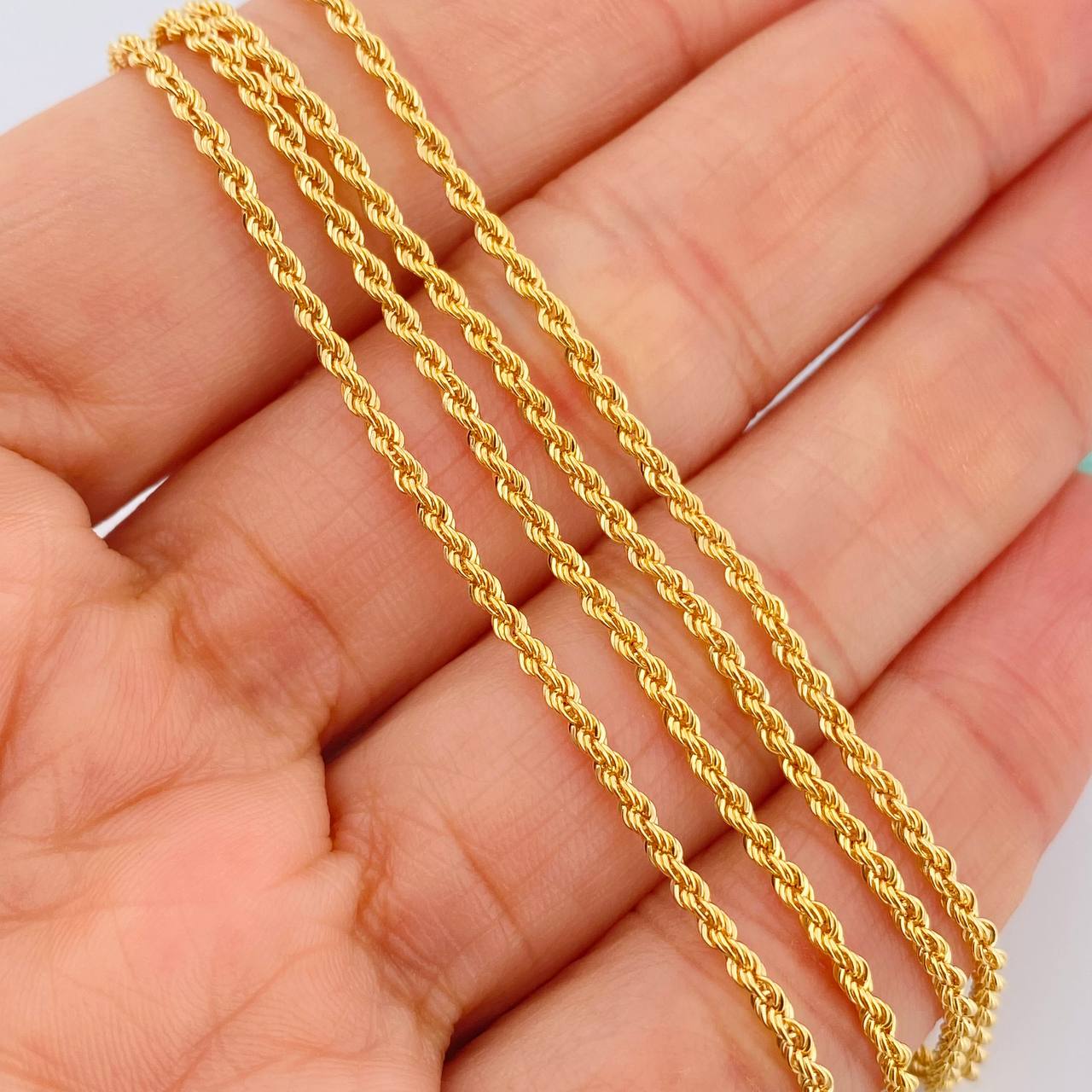 Cadena Lazo 2.4gr / 60cm / 1.4mm Oro Amarillo +3 18K %