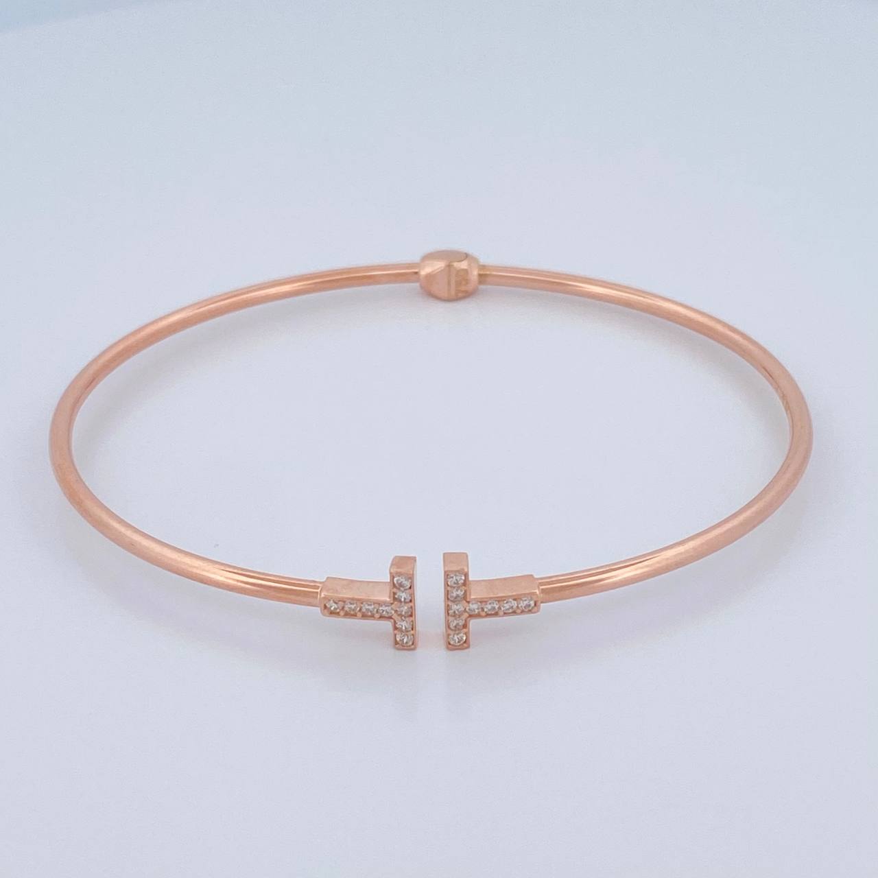 Pulso Aro T 4.85gr / 19cm / 1.8mm Oro Rosa +4 18K $