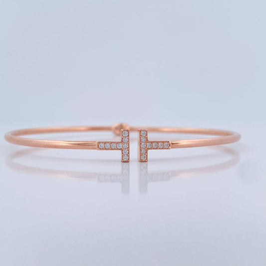 Pulso Aro T 4.85gr / 19cm / 1.8mm Oro Rosa +4 18K $