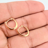 Candongas Linea Ovalada 2.15gr / 1.5cm / Oro Amarillo 18K %
