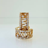 Candongas Escalera 3.25gr / 1.2cm / Oro Amarillo 18K %