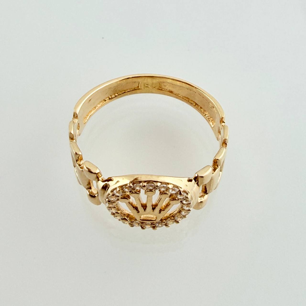 Anillo Correa Corona 2.35gr / T6 / Oro Amarillo 18K %