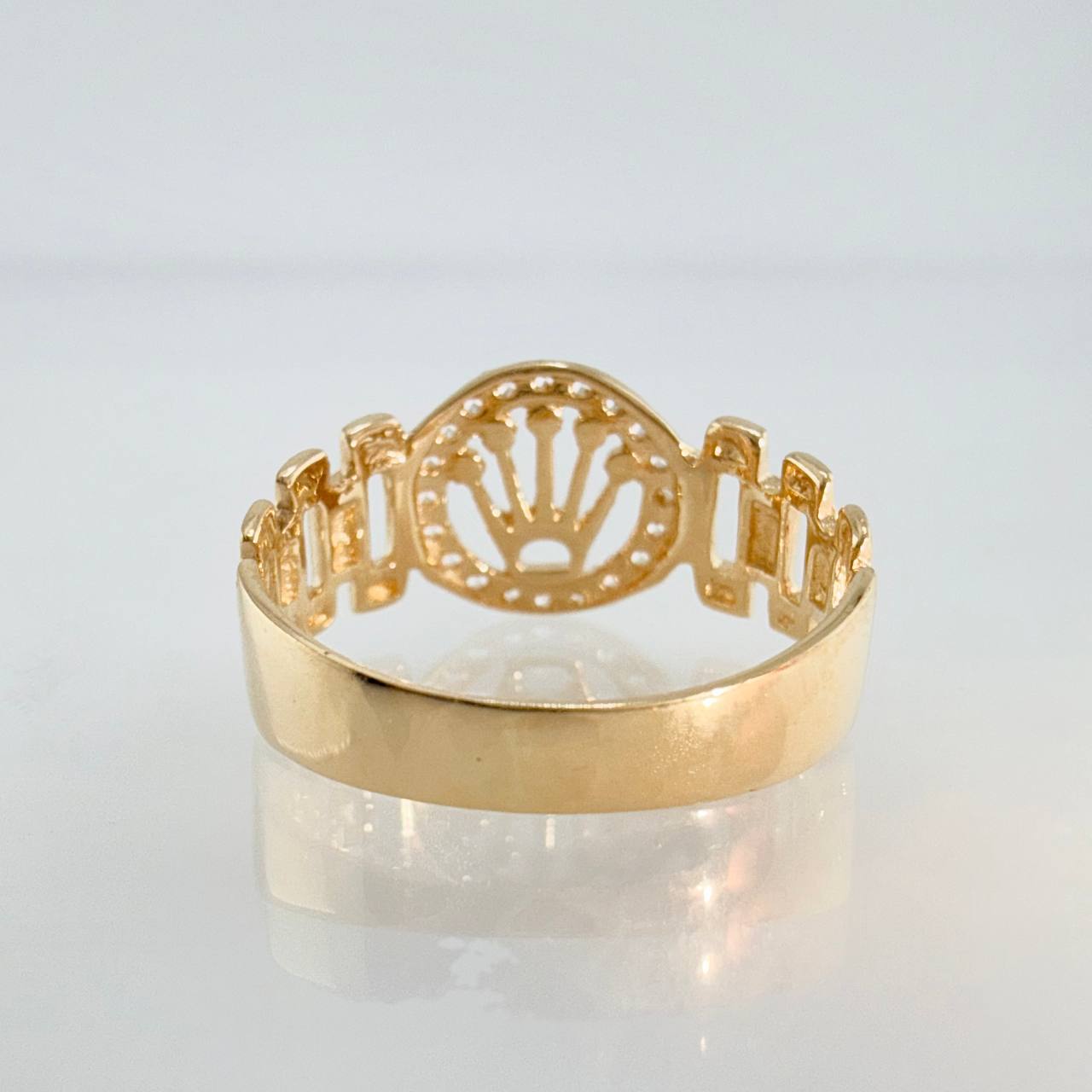Anillo Correa Corona 2.35gr / T6 / Oro Amarillo 18K %