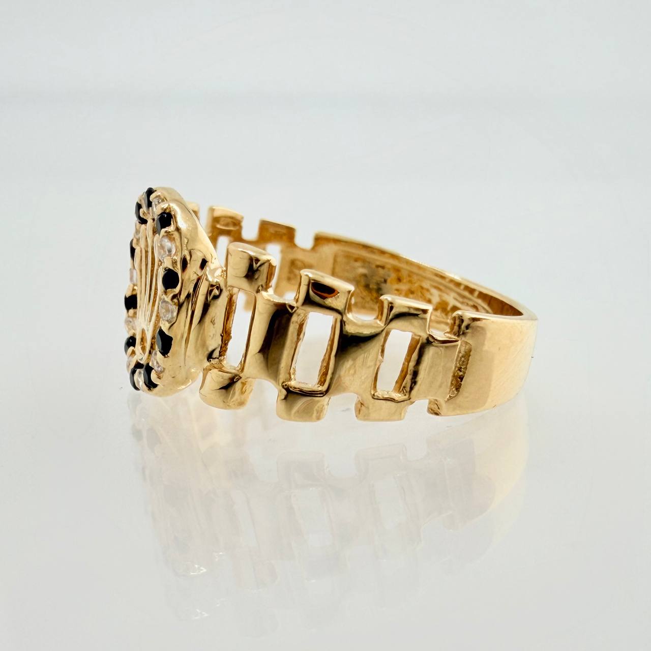 Anillo Correa Corona 2.4gr / T6 1/4 / Oro Amarillo 18K %