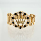 Anillo Correa Corona 2.4gr / T6 1/4 / Oro Amarillo 18K %