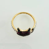 Anillo Corazon Devil 2.7gr / T6 3/4 / Tres Oros 18K %