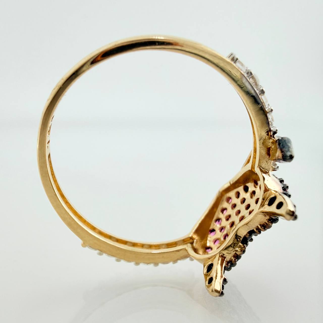 Anillo Corazon Devil 2.7gr / T6 3/4 / Tres Oros 18K %