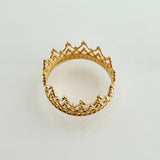 Anillo Argolla Corona 2.2gr / T5 1/2 / Oro Amarillo 18K %