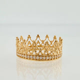 Anillo Argolla Corona 2.2gr / T5 1/2 / Oro Amarillo 18K %