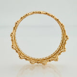 Anillo Argolla Corona 2.2gr / T5 1/2 / Oro Amarillo 18K %