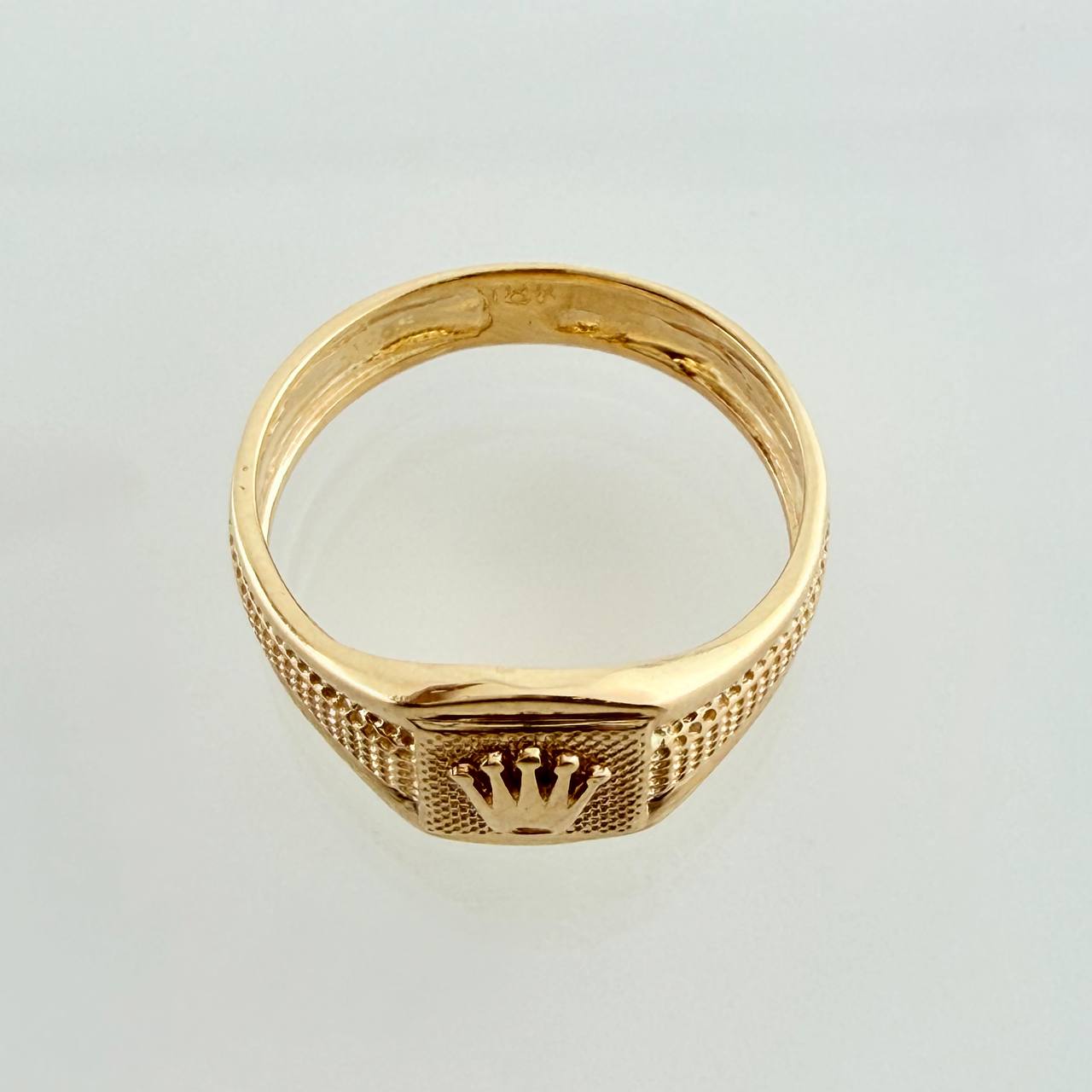 Anillo Corona 1.85gr / T5 1/4 / Oro Amarillo 18K %