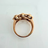 Anillo Bolas De Fuego 8.5gr / T10 / Oro Rosa 18K %