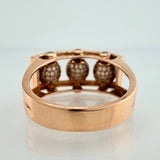 Anillo Bolas De Fuego 8.5gr / T10 / Oro Rosa 18K %