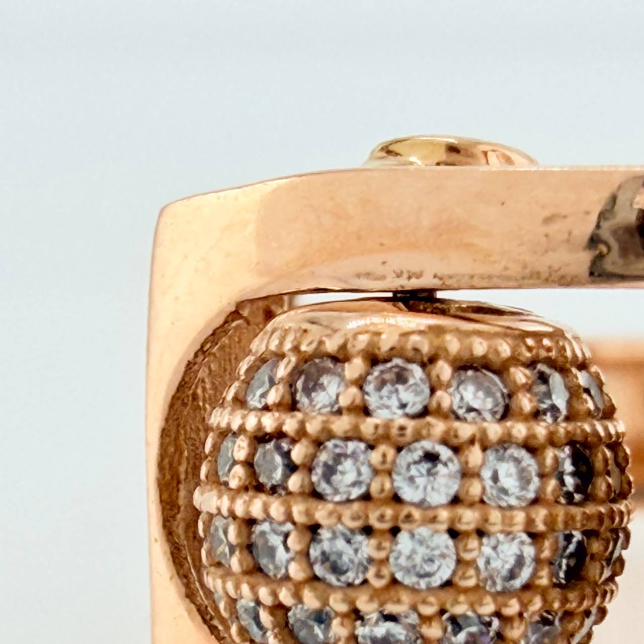 Anillo Bolas De Fuego 8.5gr / T10 / Oro Rosa 18K %