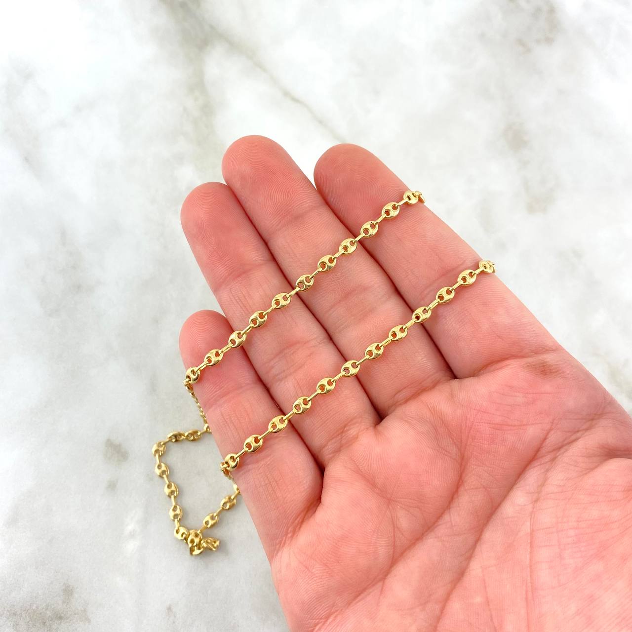 Cadena GC 6.4gr / 45cm / 4mm Lisa Oro Amarillo
