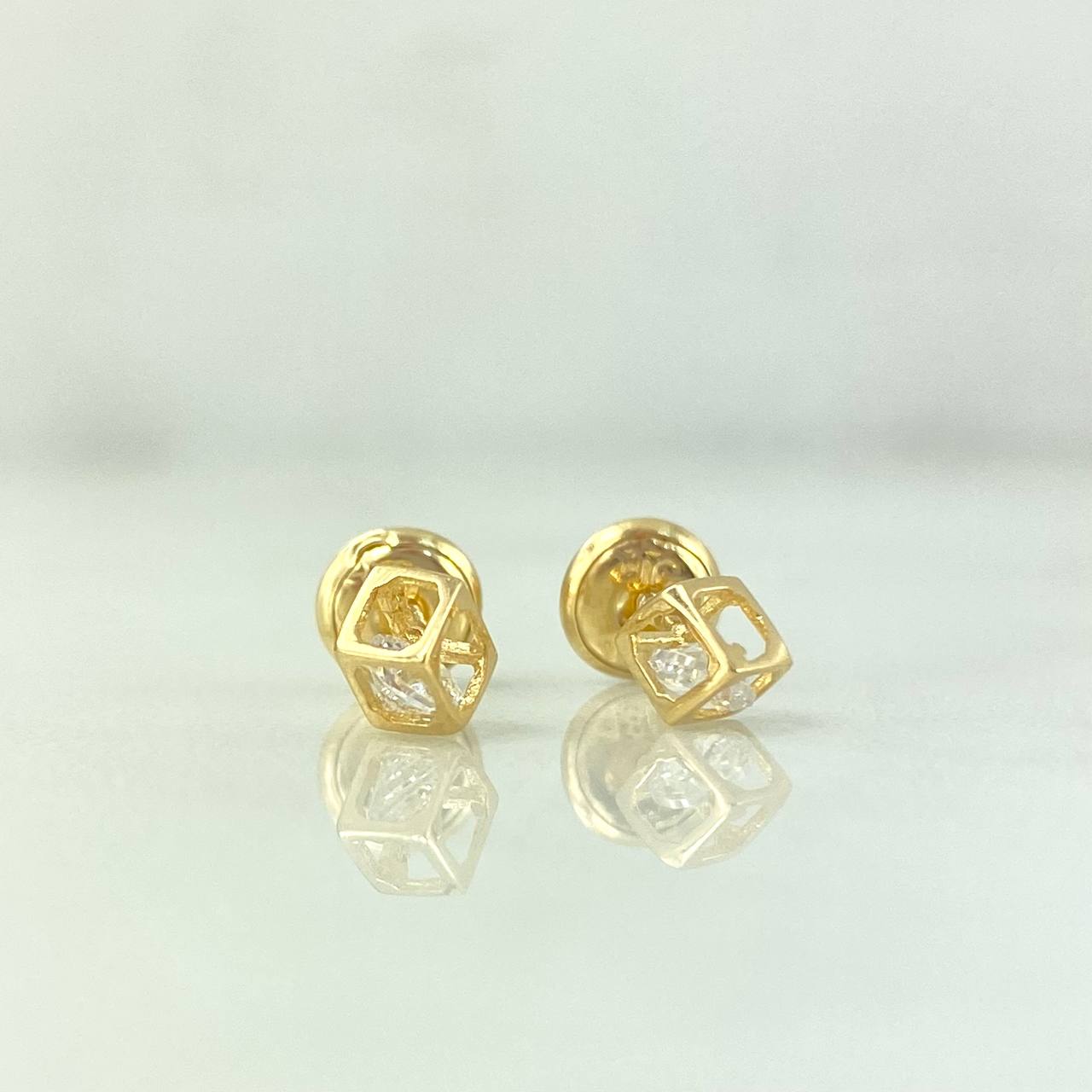 Topos Cubo 0.75gr / Circones Blancos Oro Amarillo