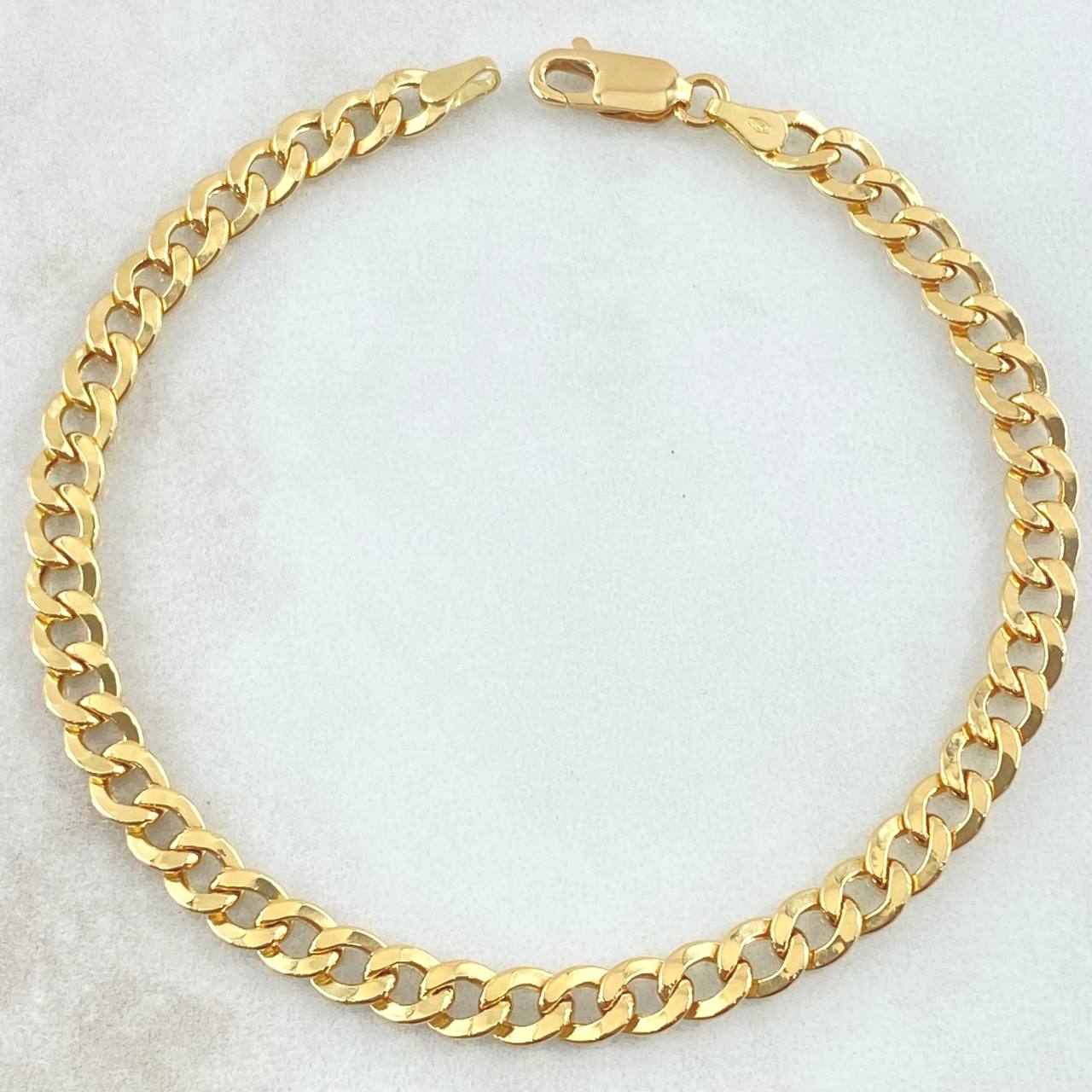 Pulso Cubano 4.35gr / 20cm / +0 Oro 18K ©