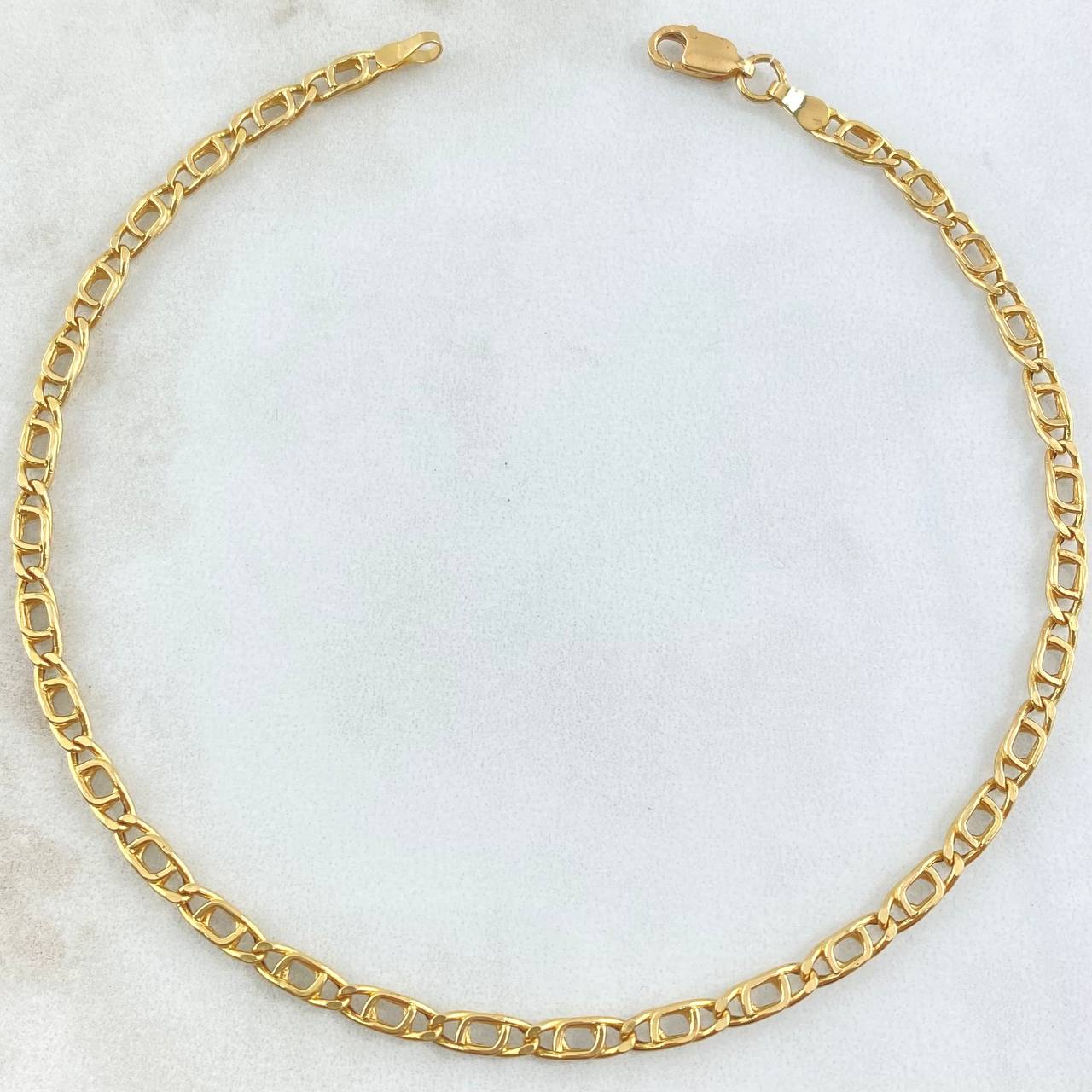 Tobillera Garibaldi 3.55gr / 25.5cm / +3 Oro 18K ©