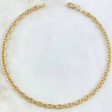 Tobillera Garibaldi 3.55gr / 25.5cm / +3 Oro 18K ©