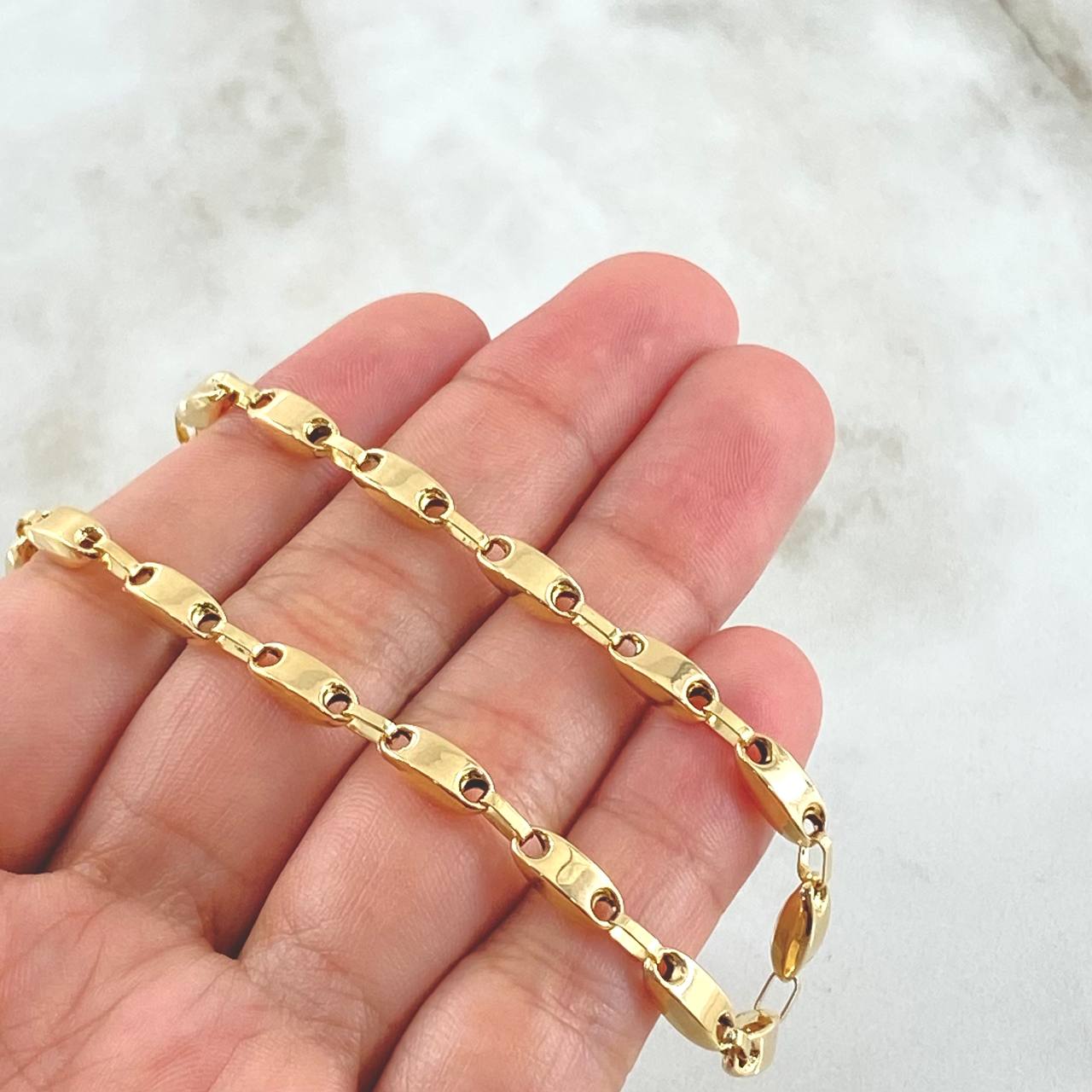 Cadena Rustica Lisa 12.75gr / 65cm / Oro 18K ©