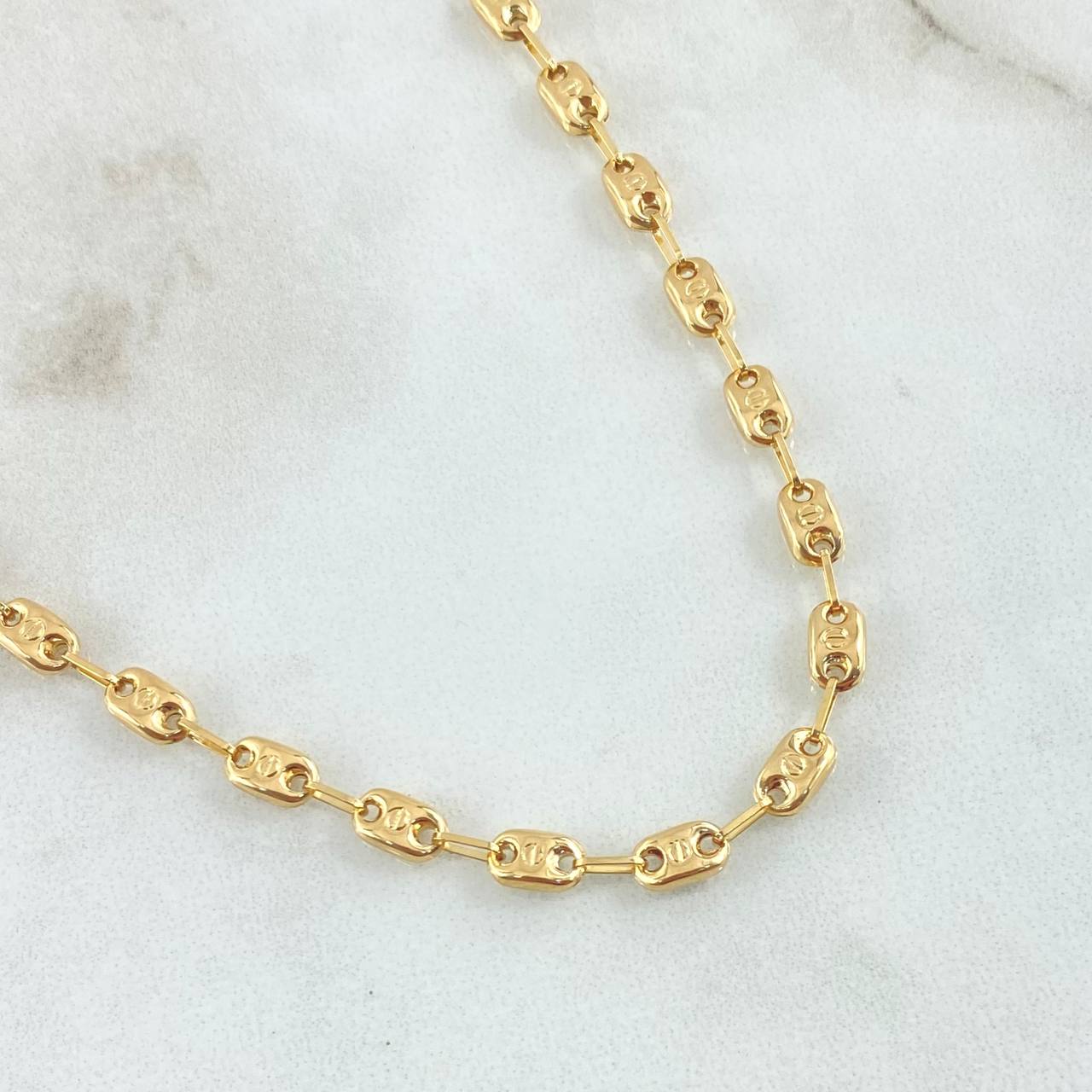 Cadena Rustica Tornillo 7.2gr / 50cm / Oro 18K ©