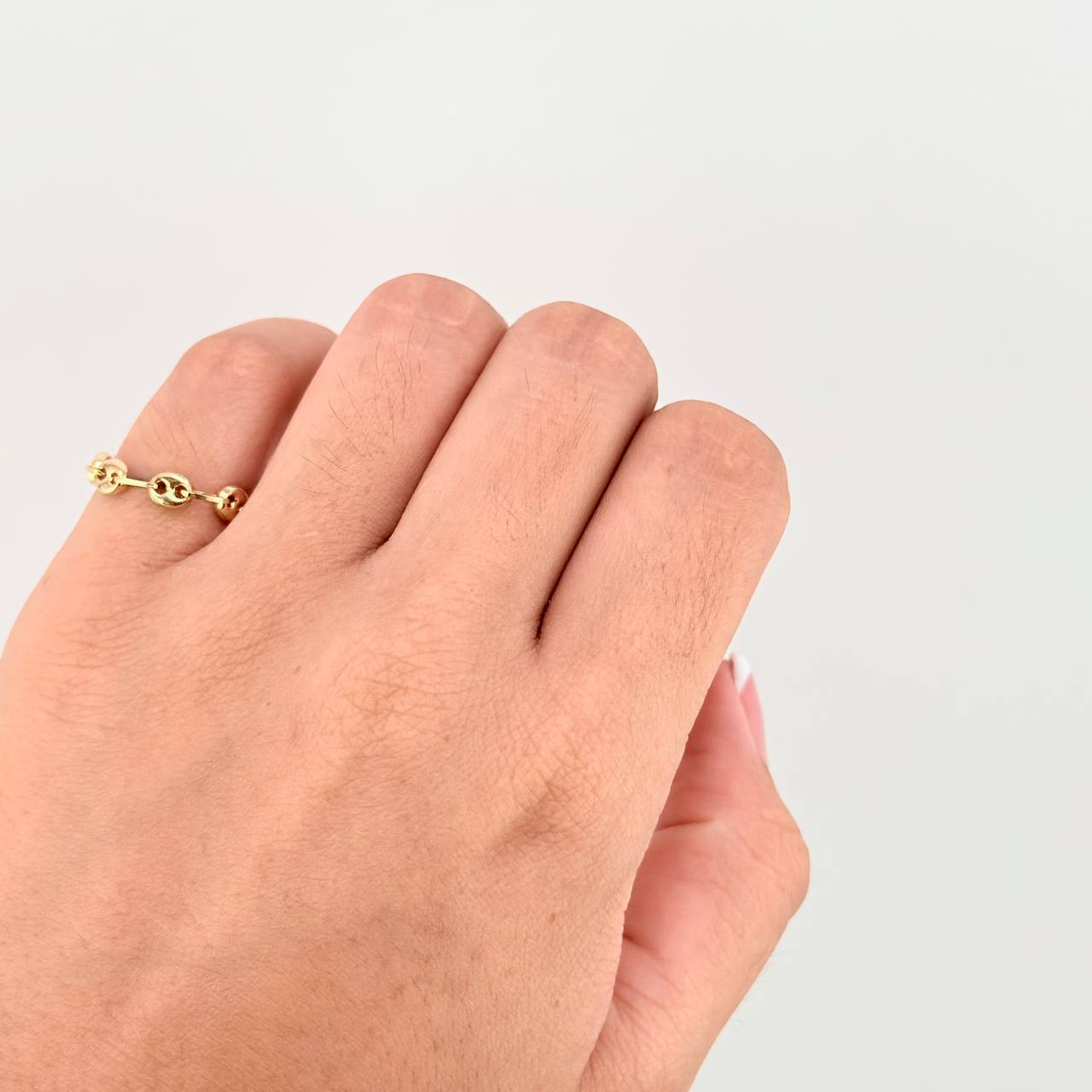 Anillo GC 0.7g / T4 3/4 Oro Amarillo 18K