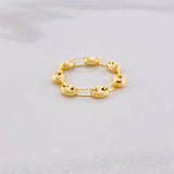 Anillo GC 0.75g / T4 1/2 Oro Amarillo 18K