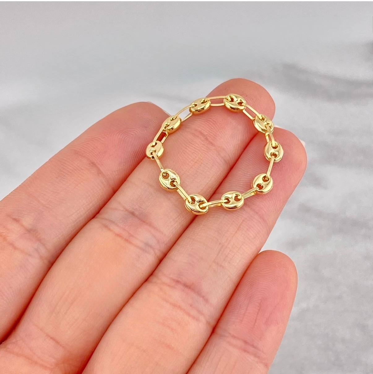 Anillo GC 1g / T13 1/4 Oro Amarillo 18K