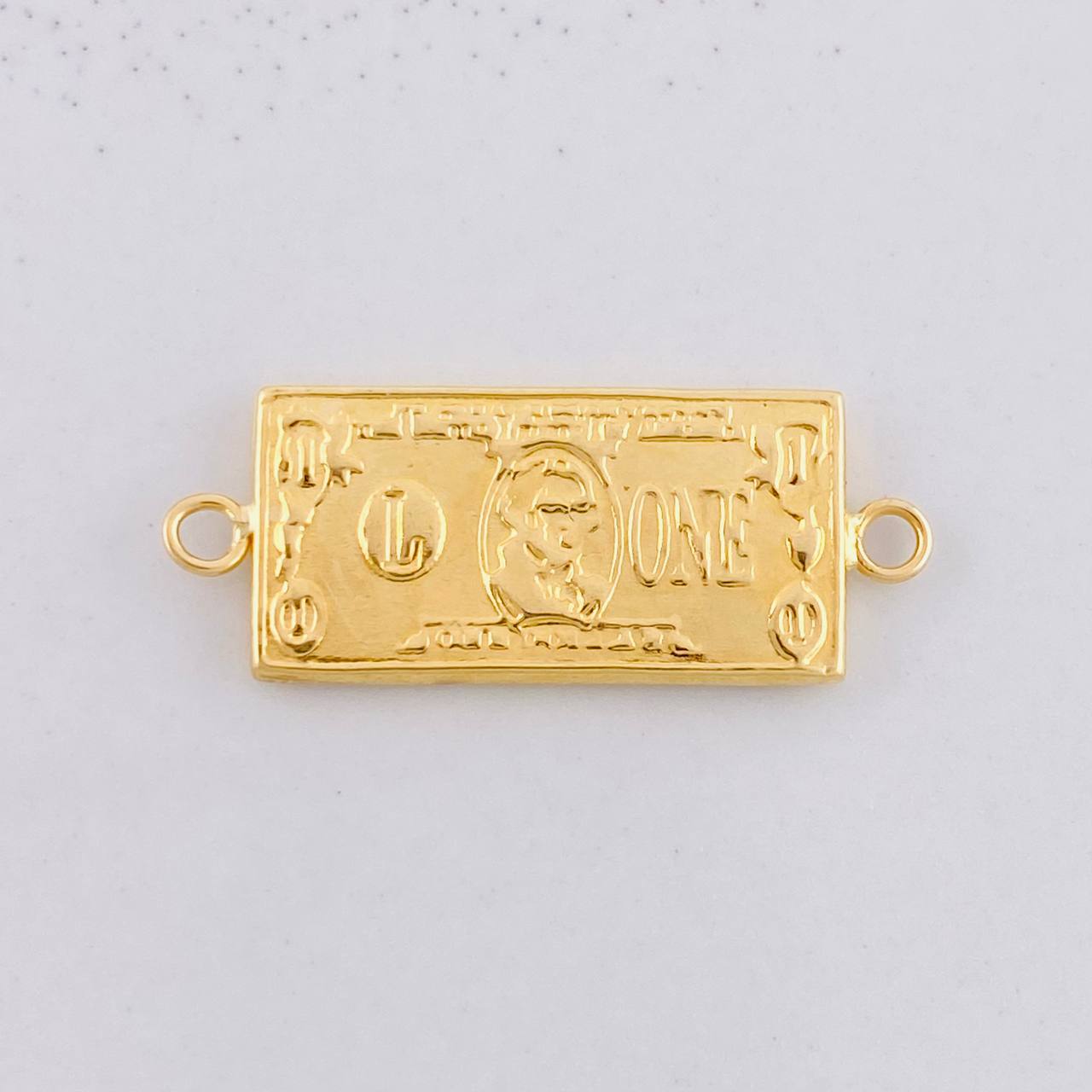 Herraje Dólar 0.85g / 2.4cm Oro Amarillo 18K