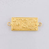 Herraje Dólar 0.85g / 2.4cm Oro Amarillo 18K