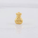 Herraje Bolsa de Dinero 0.25g / 0.5cm Oro Amarillo 18K