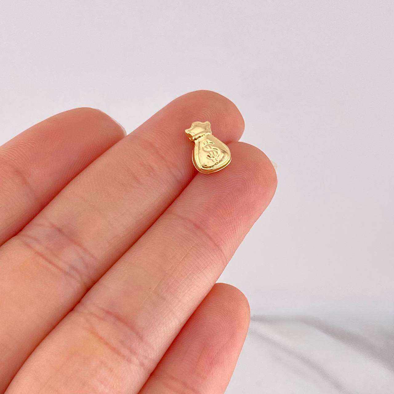 Herraje Bolsa de Dinero 0.25g / 0.5cm Oro Amarillo 18K