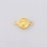 Herraje Corona Texturizada 0.3g / 1.3cm Oro Amarillo 18K