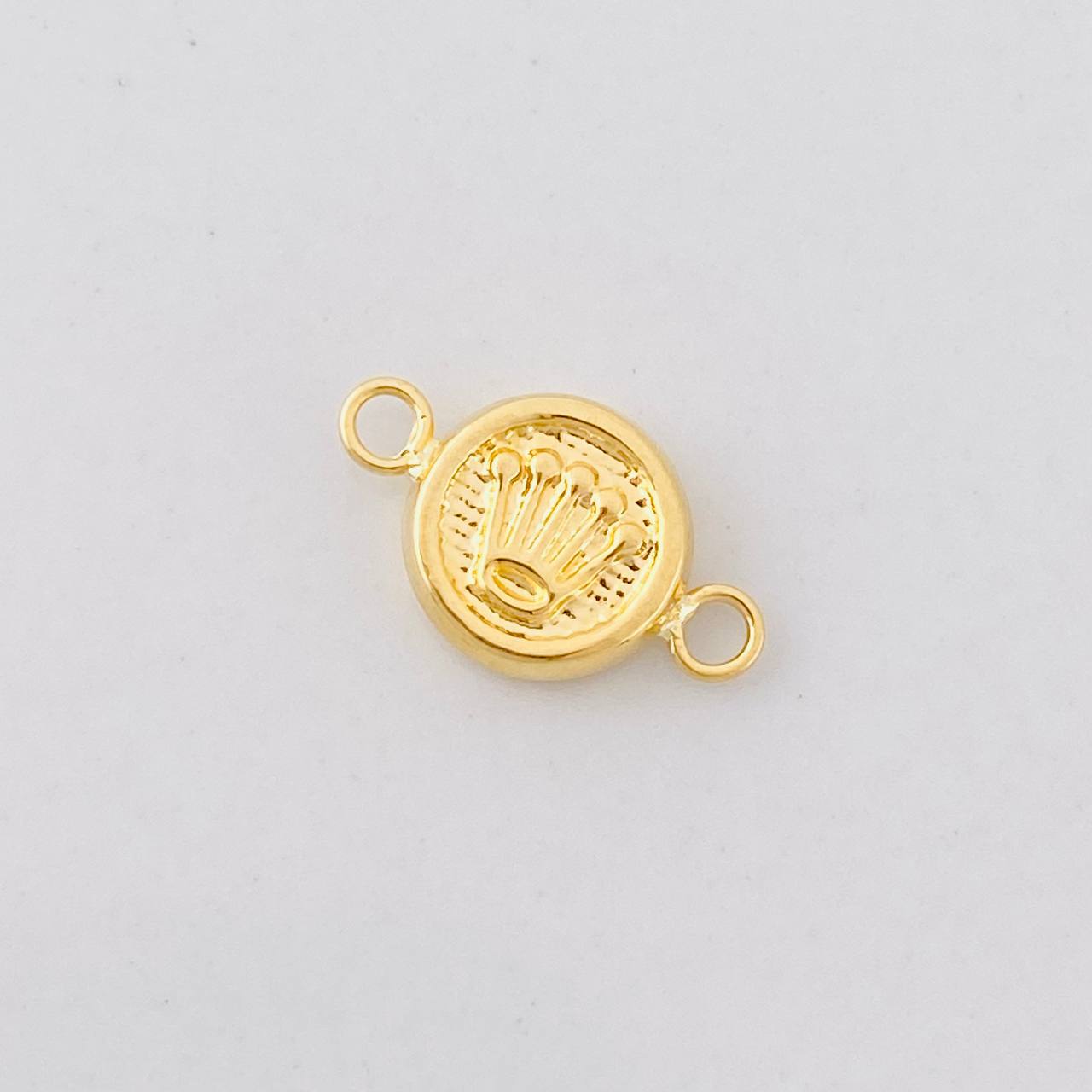 Herraje Corona Texturizada 0.3g / 1.3cm Oro Amarillo 18K