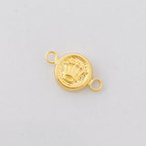 Herraje Corona Texturizada 0.3g / 1.3cm Oro Amarillo 18K