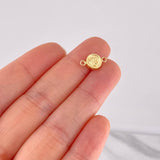 Herraje Corona Texturizada 0.3g / 1.3cm Oro Amarillo 18K