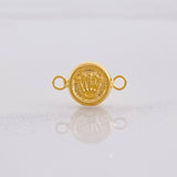 Herraje Corona Texturizada 0.3g / 1.3cm Oro Amarillo 18K