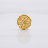 Herraje Corona Texturizado 0.25g / 0.8cm Oro Amarillo 18K