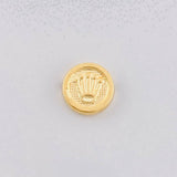 Herraje Corona Texturizada 0.25g / 0.8cm Oro Amarillo 18K