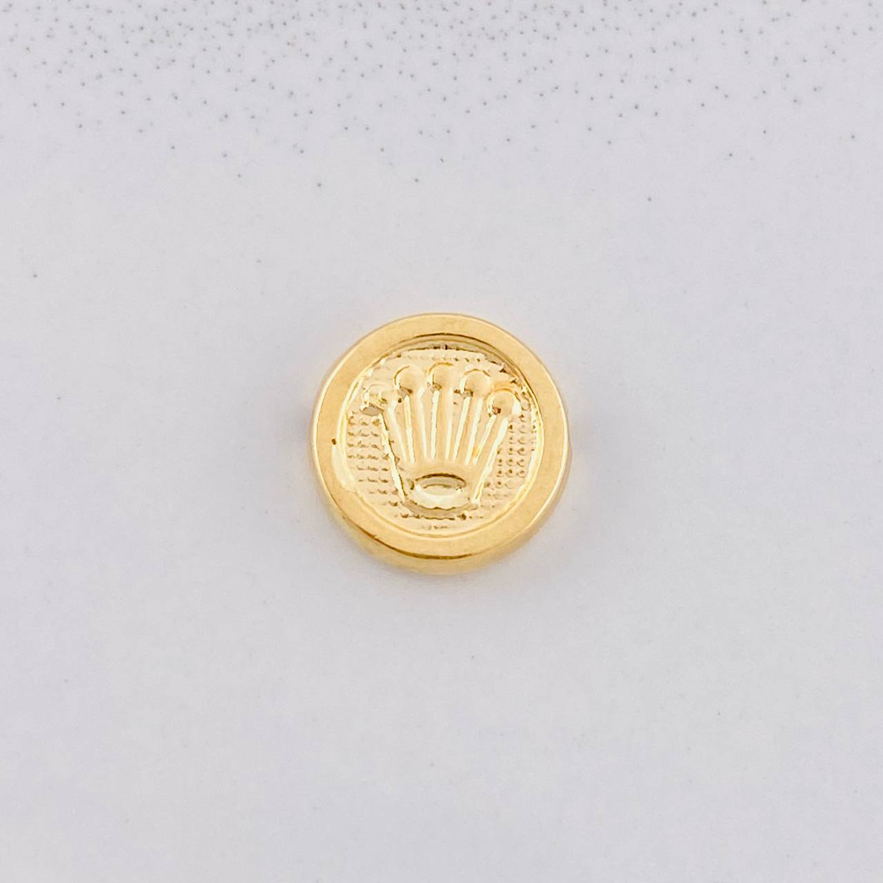 Herraje Corona Texturizada 0.25g / 0.8cm Oro Amarillo 18K