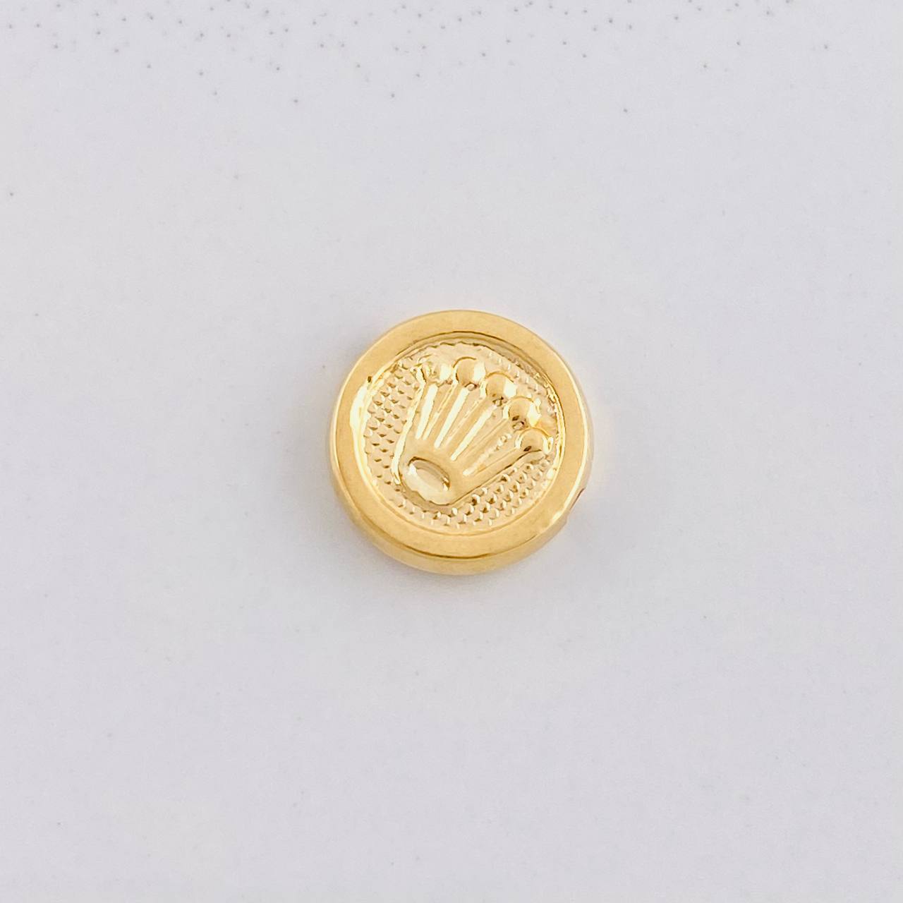 Herraje Corona Texturizado 0.25g / 0.8cm Oro Amarillo 18K