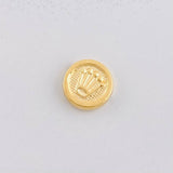 Herraje Corona Texturizada 0.25g / 0.8cm Oro Amarillo 18K