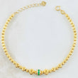 Pulso Militar Luna Esmeraldas 20pts Diamantes 40pts 5.55gr / 18.5cm / Oro Amarillo 18K ©