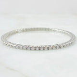 Pulso Tennis Articulado Diamantes 1.90 Qts 8.3gr / 18cm / Oro Blanco 18K ©