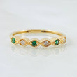 Anillo Linea de Ojos 1.1gr / T5 1/2 / Oro Amarillo 18K ©