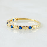 Anillo Corazones Intercalados 1.2gr / T7 1/4 / Oro Amarillo 18K